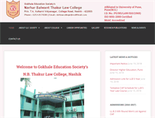 Tablet Screenshot of nbtlawcollege.com